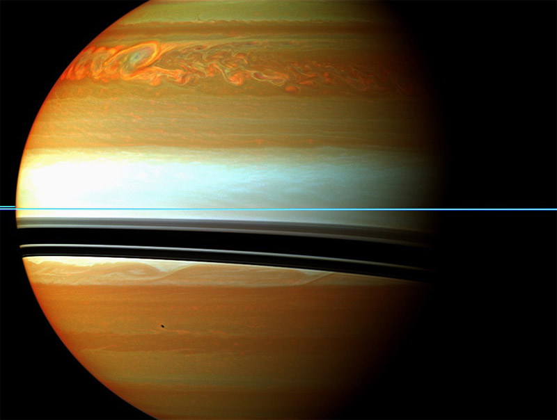 Рождение бури на Сатурне